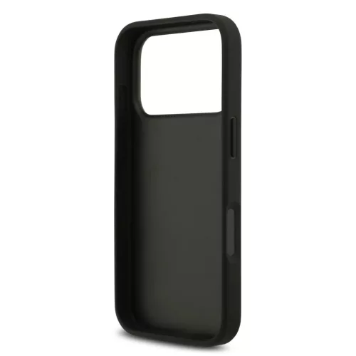 iPhone 18 Pro fekete Guess PU merev tok csillámos 4G fém logóval-3666339644987 6 kép