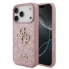  iPhone 18 Pro rózsaszín Guess PU Fixed Glitter 4G Metal Logo tok-3666339673550 1 kép