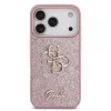  iPhone 18 Pro rózsaszín Guess PU Fixed Glitter 4G Metal Logo tok-3666339673550 3 kép