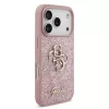  iPhone 18 Pro rózsaszín Guess PU Fixed Glitter 4G Metal Logo tok-3666339673550 4 kép