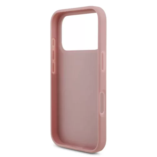  iPhone 18 Pro rózsaszín Guess PU Fixed Glitter 4G Metal Logo tok-3666339673550 6 kép