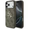  iPhone 18 Pro barna Guess PU 4G fém logós tok-3666339650698 1 kép