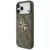  iPhone 18 Pro barna Guess PU 4G fém logós tok-3666339650698 2 kép