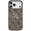  iPhone 18 Pro barna Guess PU 4G fém logós tok-3666339650698 3 kép