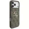  iPhone 18 Pro barna Guess PU 4G fém logós tok-3666339650698 4 kép
