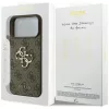  iPhone 18 Pro barna Guess PU 4G fém logós tok-3666339650698 8 kép