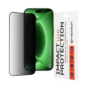  iPhone 18 Pro fekete Techsuit 111D betekintésvédő teljes felület�-5949419379305 1 kép