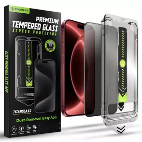  iPhone 18 Pro Max Techsuit TitanGlass FullCover betekintésvédelmi k-5949419382503 1 kép