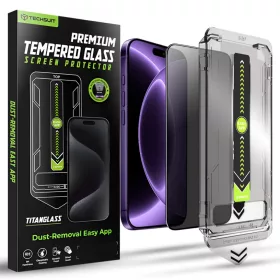  iPhone 18 Pro Techsuit TitanGlass FullCover betekintésvédő üvegf�-5949419382480 1 kép