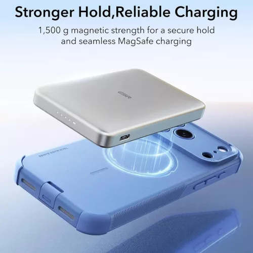 iPhone 18 Pro Max / iPhone 17 Pro Max Világoskék ESR Cyber HaloLock -4894240303870 3 kép