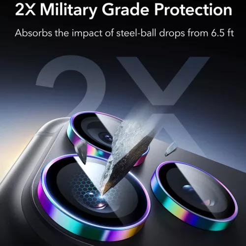 iPhone 18 Pro / iPhone 18 Pro Max Chromatic ESR Armorite kameralencse--4894240306017 3 kép