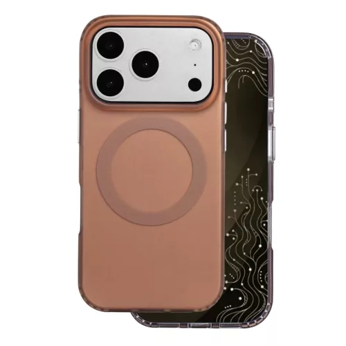  iPhone 17 Pro / 18 Pro 6,3" barna Tecto Shield Mistiq Mag tok-5908067006810 2 kép
