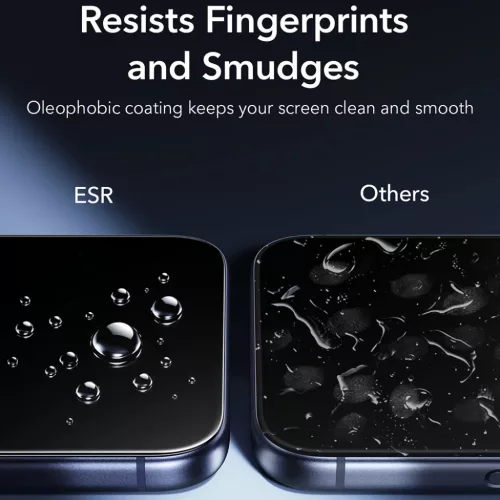 iPhone 18 Pro / iPhone 17 Pro fekete ESR UltraFit Armorite 2 darabos k-4894240306628 6 kép