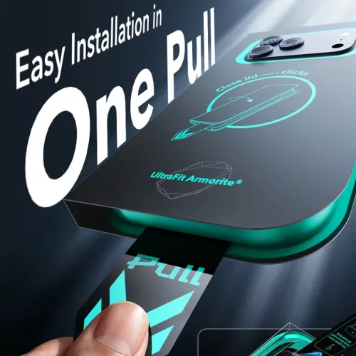 iPhone 18 Pro / iPhone 17 Pro fekete ESR UltraFit Armorite 2 darabos k-4894240306628 7 kép