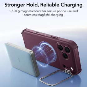iPhone 18 Pro / iPhone 17 Pro matt mélybordó ESR Cyber Armor kitáma-4894240303924 2 kép