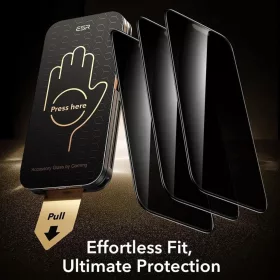 iPhone 18 Pro Max fekete ESR Privacy Armorite UltraFit kijelzővédő -4894240305898 2 kép