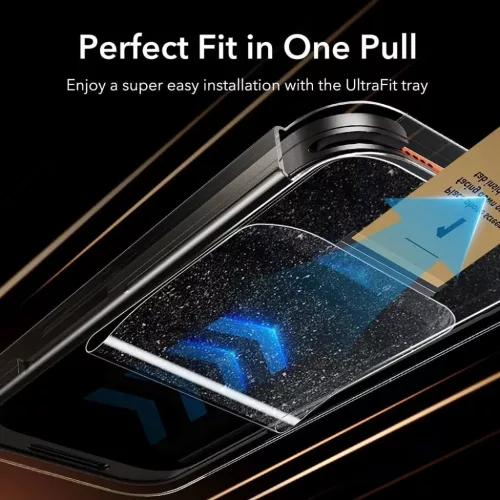 iPhone 18 Pro Max fekete ESR Privacy Armorite UltraFit kijelzővédő -4894240305898 6 kép