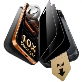 iPhone 18 Pro fekete ESR Privacy Armorite UltraFit kijelzővédő fól-4894240305850 1 kép