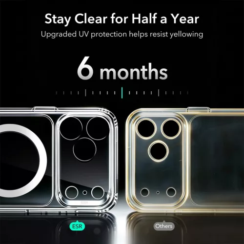 iPhone 18 Pro Max / iPhone 17 Pro Max átlátszó ESR Classic Hybrid H-4894240303368 5 kép