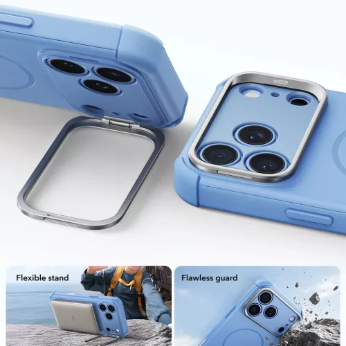 iPhone 18 Pro / iPhone 17 Pro világoskék ESR Cyber Armor Kickstand t-4894240303979 3 kép