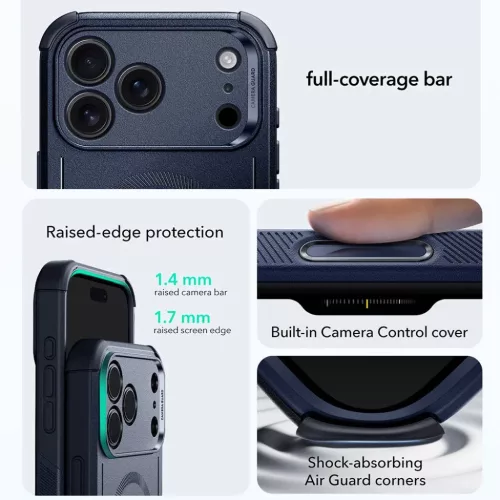 iPhone 18 Pro Max / iPhone 17 Pro Max kék ESR Cyber HaloLock ütésá-4894240303894 2 kép