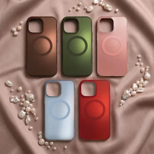  iPhone 15 6,1 hüvelykes rózsaszín Tecto Shield Mistiq Mag tok-5908067006414 7 kép