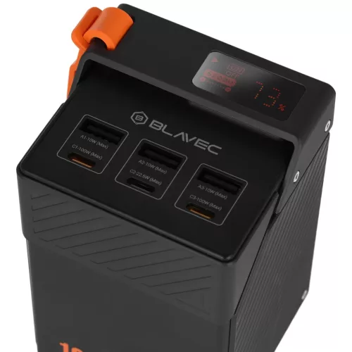 Blavec BJ-50 Tytan 50000 mAh 100 W powerbank fekete-5900217505341 4 kép