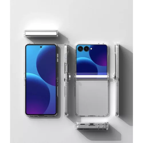 Galaxy Z Flip 8 Átlátszó Ringke Fusion Flap tok-8800328819399 7 kép