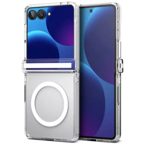  Samsung Galaxy Z Flip 8 átlátszó Ringke Fusion Flap Magnetic MagSa-8800328819405 3 kép