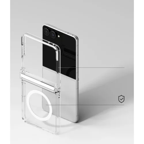  Samsung Galaxy Z Flip 8 átlátszó Ringke Fusion Flap Magnetic MagSa-8800328819405 8 kép