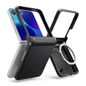  Samsung Galaxy Z Flip 8 fekete Ringke Onyx Flap MagSafe tok-8800380460591 1 kép