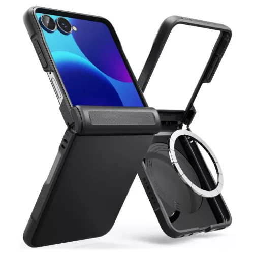  Samsung Galaxy Z Flip 8 fekete Ringke Onyx Flap MagSafe tok-8800380460591 3 kép