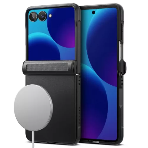  Samsung Galaxy Z Flip 8 fekete Ringke Onyx Flap MagSafe tok-8800380460591 4 kép