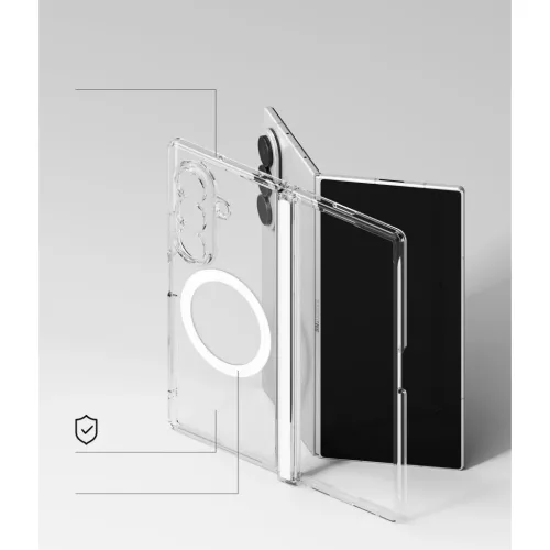  Samsung Galaxy Z Fold 8 Ultra átlátszó Ringke Fusion Flap Magnetic-8800328819320 8 kép