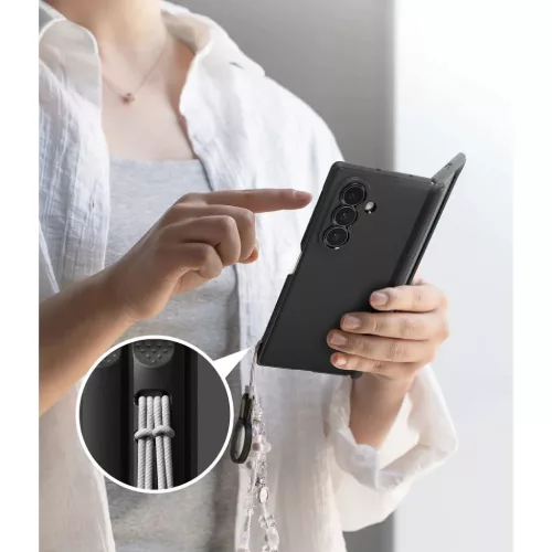  Samsung Galaxy Z Fold 8 Ultra fekete Ringke Onyx Flap mágneses MagSa-8800380460454 8 kép