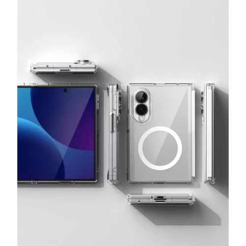  Galaxy Z Fold 8 Átlátszó Ringke Fusion Flap Magnetic MagSafe tok-8800328819368 5 kép