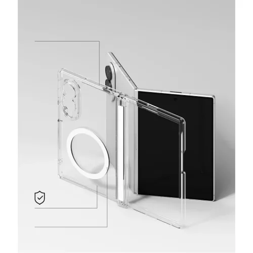  Galaxy Z Fold 8 Átlátszó Ringke Fusion Flap Magnetic MagSafe tok-8800328819368 6 kép