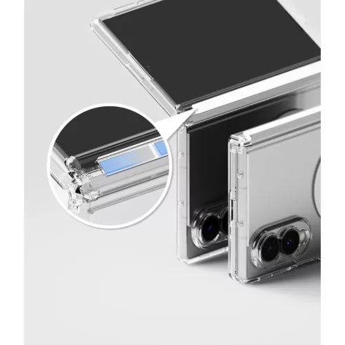  Galaxy Z Fold 8 Átlátszó Ringke Fusion Flap Magnetic MagSafe tok-8800328819368 7 kép