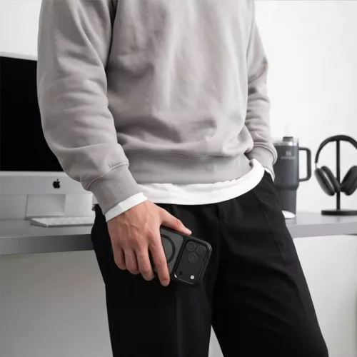  iPhone 17 Pro / 18 Pro fekete/átlátszó Tech-Protect Magmat MagSafe-5906302325283 7 kép