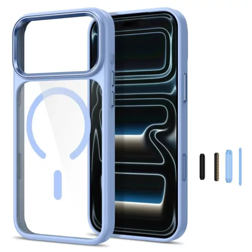  iPhone 17 Pro / 18 Pro világoskék–átlátszó Tech-Protect Magmat-5906302341740 2 kép