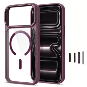  iPhone 17 Pro Max / 18 Pro Max sötét cseresznye/átlátszó Tech-Pr-5906302341771 2 kép