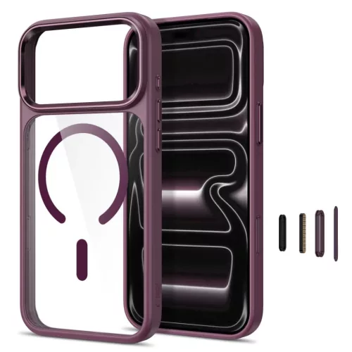  iPhone 17 Pro Max / 18 Pro Max sötét cseresznye/átlátszó Tech-Pr-5906302341771 2 kép