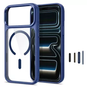  Apple iPhone 17 Pro Max / 18 Pro Max Mélykék/Átlátszó Tech-Prote-5906302341733 2 kép