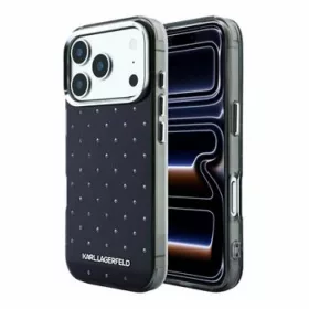  iPhone 18 Pro fekete Karl Lagerfeld IML strasszköves MagSafe tok-3666339650575 1 kép