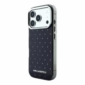  iPhone 18 Pro fekete Karl Lagerfeld IML strasszköves MagSafe tok-3666339650575 2 kép