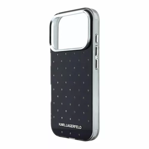  iPhone 18 Pro fekete Karl Lagerfeld IML strasszköves MagSafe tok-3666339650575 5 kép