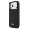  iPhone 18 Pro fekete Lacoste Iconic Petit Pique PVC MagSafe tok fém -3666339645069 2 kép