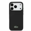  iPhone 18 Pro fekete Lacoste Iconic Petit Pique PVC MagSafe tok fém -3666339645069 3 kép
