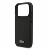  iPhone 18 Pro fekete Lacoste Iconic Petit Pique PVC MagSafe tok fém -3666339645069 5 kép
