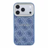  iPhone 18 Pro Kék Guess PU műbőr 4G aranykeretes dombornyomott Mag-3666339655143 3 kép